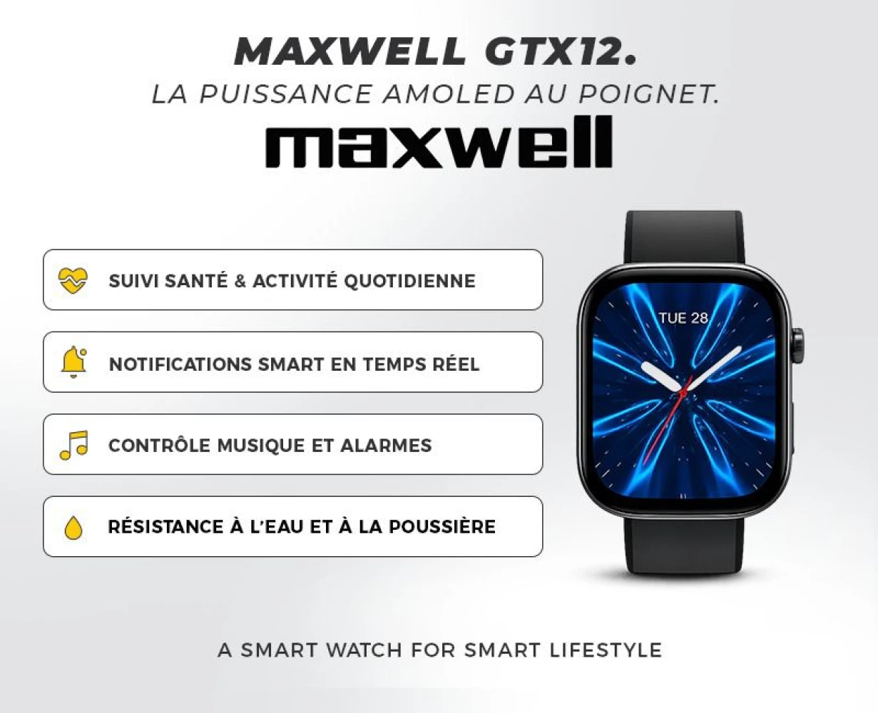 Montre Connectée Maxwell GTX12